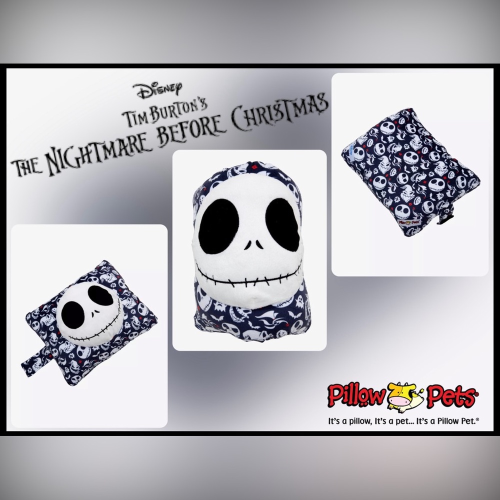 NWT RARE Pillow Pets The Nightmare Before Christmas Jack Icon Pillow Plushie